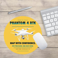 Thumbnail for DJI Phantom 4 RTK design on yellow round mouse pad