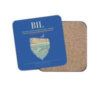 Thumbnail for Billings Logan International Airport BIL Coaster 1-Piece - Blue