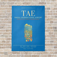 Thumbnail for Daegu International Airport TAE - Canvas Framed - Turquoise