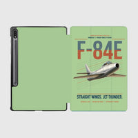 Thumbnail for F-84E Thunderjet design on light green samsung tablet tablet case