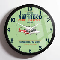 Thumbnail for Leonardo AW109SP GrandNew design on light green framed wall clock