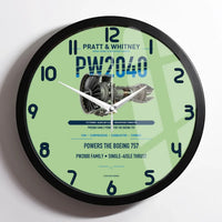 Thumbnail for PW2040 design on light green framed wall clock