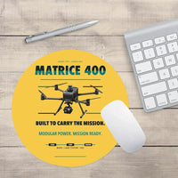 Thumbnail for DJI Matrice 400 design on yellow round mouse pad