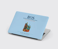 Thumbnail for Boston Logan International Airport (BOS) design on light blue MacBook case