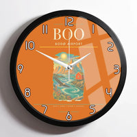 Thumbnail for Bod Airport BOO Wall-Clock Framed - Orange