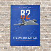 Thumbnail for Avro Vulcan B2 vertical canvas print - no frame - blue background