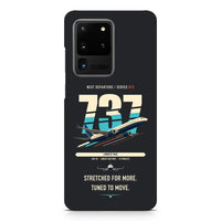 Thumbnail for Boeing 737 MAX 10 design on samsung case - black