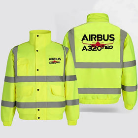 Amazing Airbus A320neo Reflective Winter Jackets