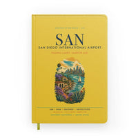 Thumbnail for San Diego International Airport (SAN) design on yellow notebook