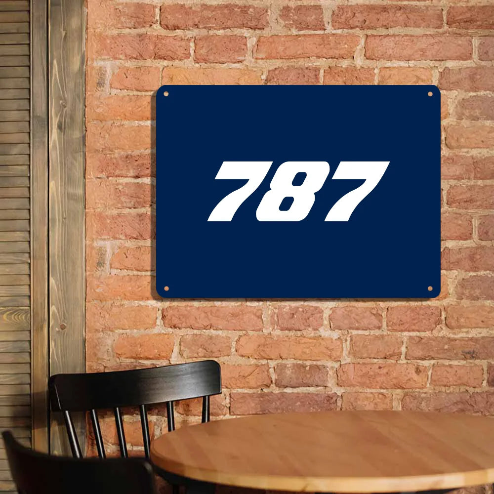 Boeing 787 Metal Sign - view 2