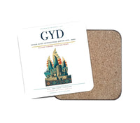 Thumbnail for Heydar Aliyev International Airport (GYD) design on white 1 piece coaster