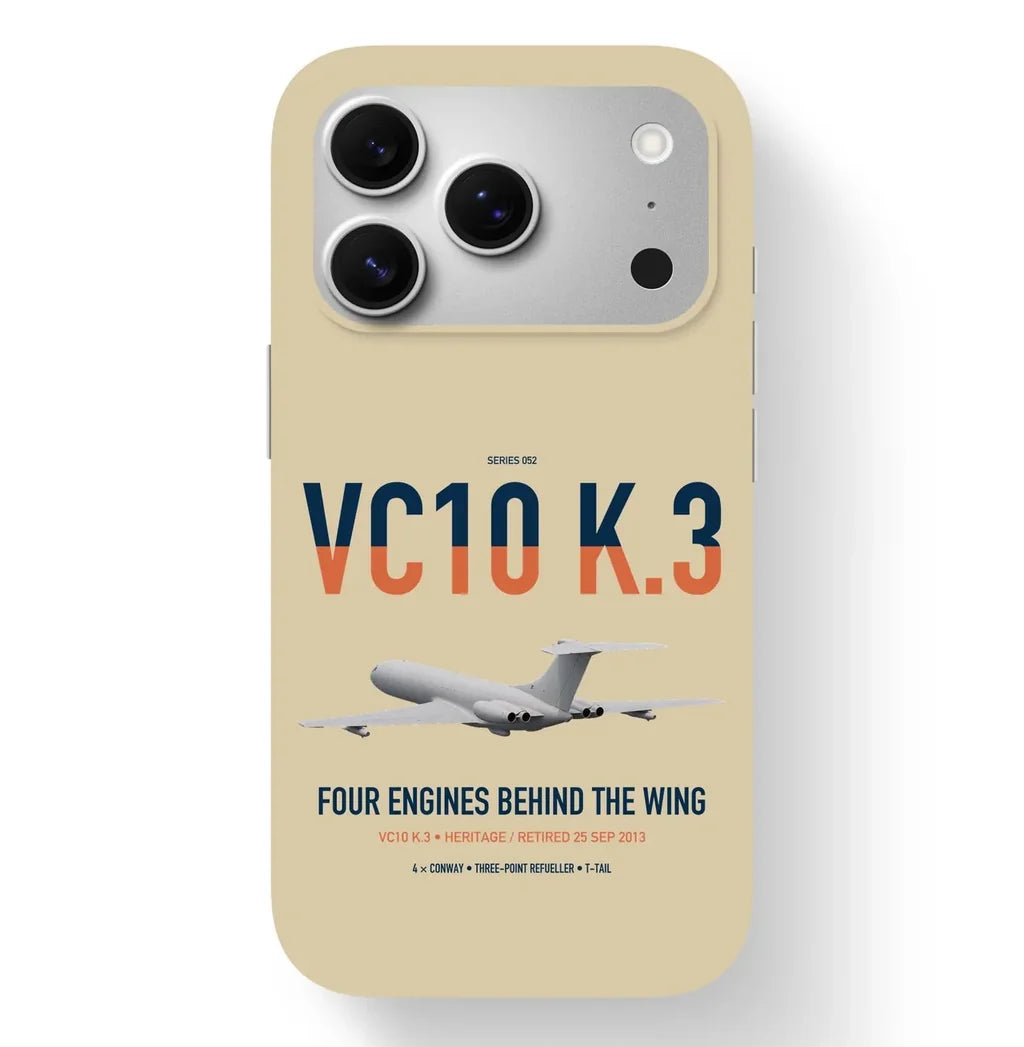 Vickers VC10 K.3 design on beige magsafe iphone case, for iPhone 17 Pro