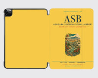 Thumbnail for Ashgabat International Airport (ASB) design on yellow ipad tablet case