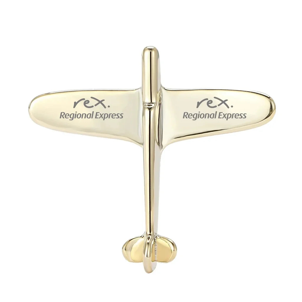 Airplane Shape Brooch - view 2