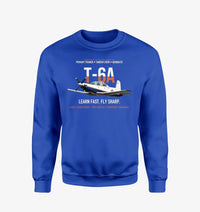 Thumbnail for T-6A Texan II Train The Next Generation design on blue sweatshirt
