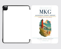 Thumbnail for Muskegon County Airport (MKG) design on white ipad tablet case