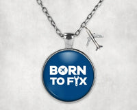 Thumbnail for Born To Fix Airplanes Necklace - view 2
