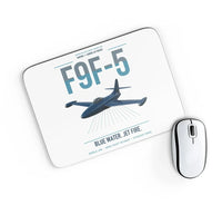 Thumbnail for F9F-5 Panther design on white rectangle mouse pad