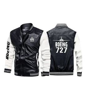 Boeing 727 & Plane Stylish Leather Bomber Jackets
