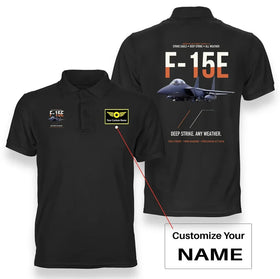 F-15E Strike Eagle Deep Strike Any Weather Premium Polo T-Shirts