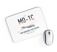 Thumbnail for MQ-1C Gray Eagle ER design on white rectangle mouse pad