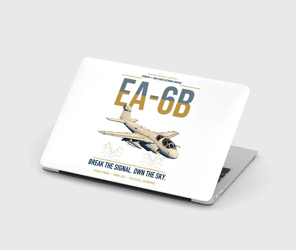 EA-6B Prowler design on white MacBook case