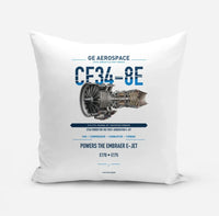 Thumbnail for CF34-8E design on white pillow
