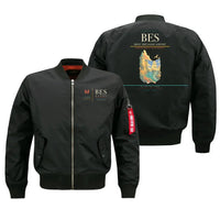 Thumbnail for Brest Bretagne Airport (BES) design on black bomber jacket
