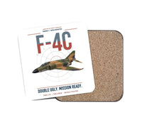 Thumbnail for F-4C Phantom II design on white 1 piece coaster