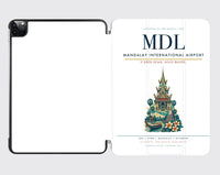 Thumbnail for Mandalay International Airport (MDL) design on white ipad tablet case