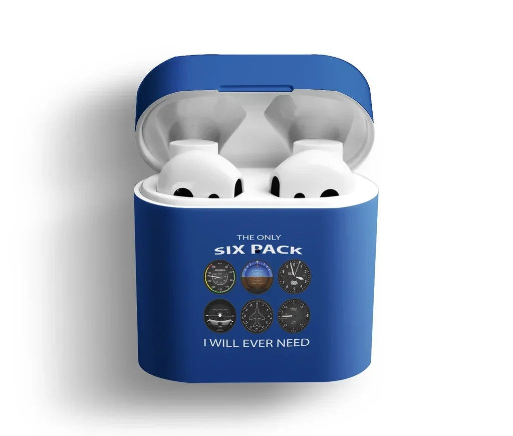 The Only Six Pack I Will Ever Need AirPods plastic case - Blue