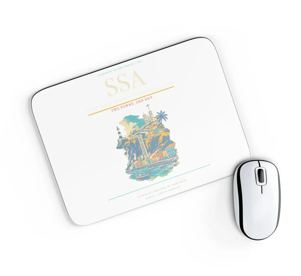 Salvador - Deputado Luis Eduardo Magalhaes International Airport SSA Mouse-Pad Rectangle - White