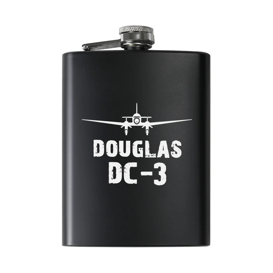 Customisable Douglas DC-3 Hip Flask - view 2