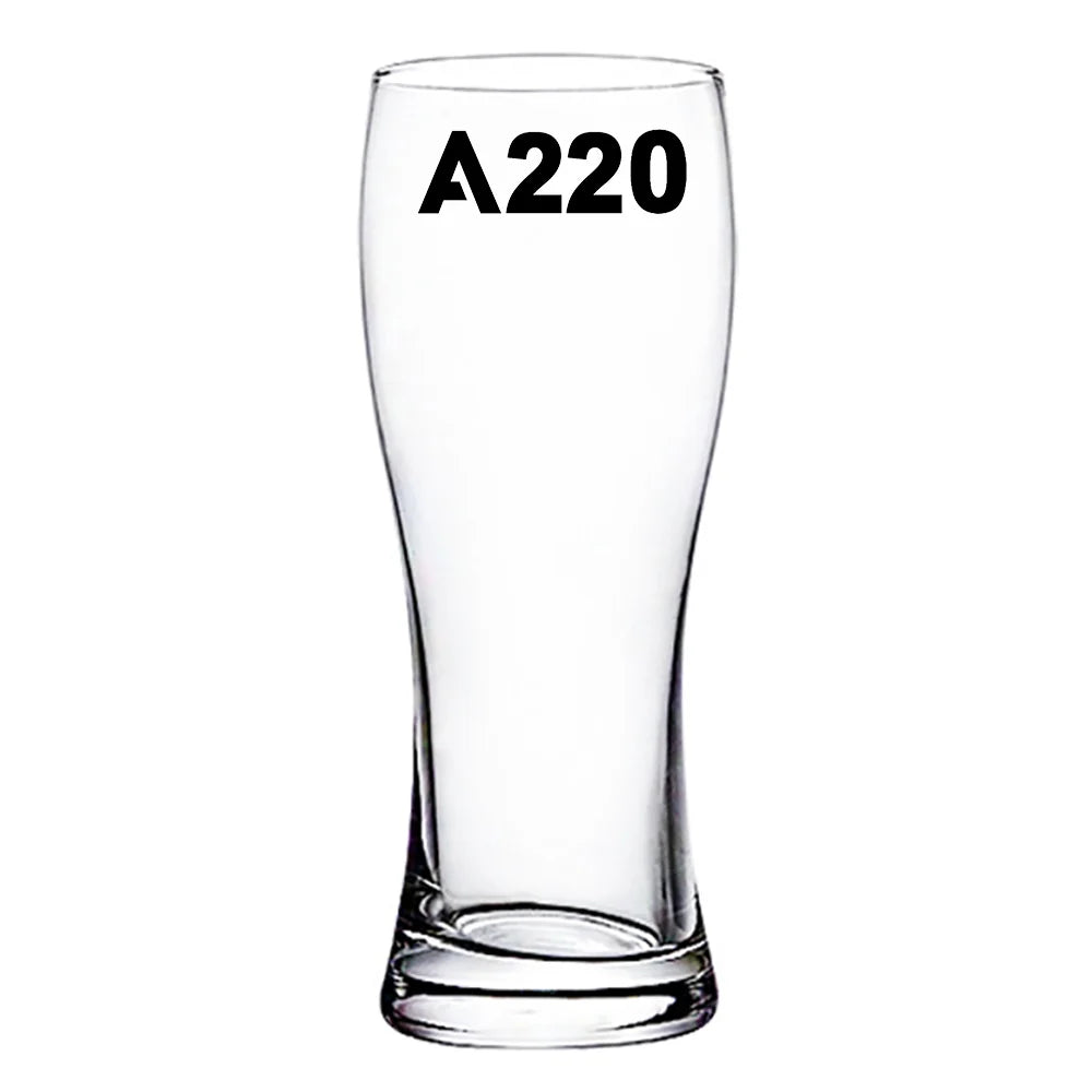 Customisable Airbus A220 Beer Glass - view 2