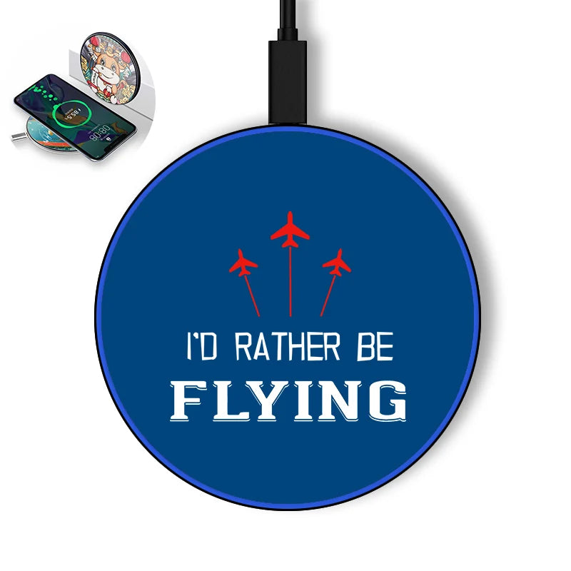 I'd Rather Be Flying Wireless Charger - view 2