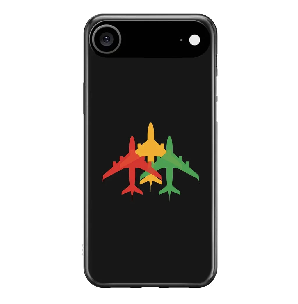 Colourful 3 Airplanes iPhone Case - view 2