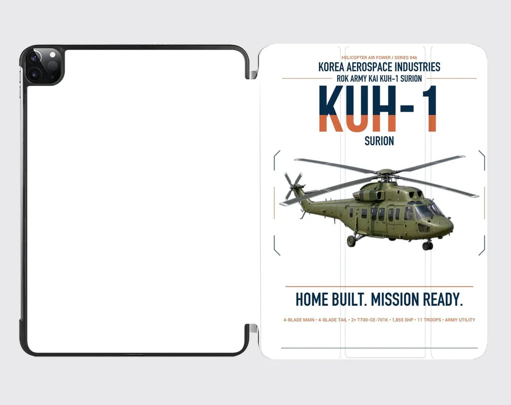 Korea Aerospace Industries KUH-1 Surion design on white ipad tablet case