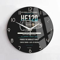 Thumbnail for HF120 design on black no frame wall clock