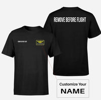 Thumbnail for Customisable Remove Before Flight T-Shirt - view 2