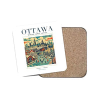 Thumbnail for OTTAWA - Poster - Coaster - White