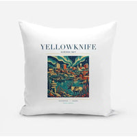 Thumbnail for YELLOWKNIFE - Poster - Pillow - White
