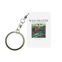Thumbnail for MANCHESTER - Poster - Key Chain - White