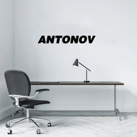 Antonov & Text Wall Metal Signs
