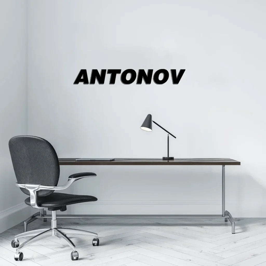 Customisable Antonov & Text Metal Sign - view 2