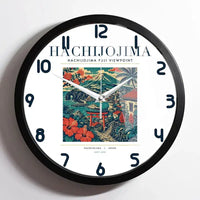 Thumbnail for HACHIJOJIMA - Poster - Wall Clock Framed - White