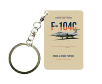 Thumbnail for F-104C STARFIGHTER Key Chain design on beige key chain