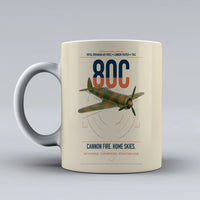 Thumbnail for IAR 80C design on beige ceramic mug, double-side print