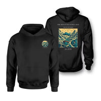 Thumbnail for VINTAGE G4518 - The Mountain Supply Hop - Double-Side Hoodie design on black double side