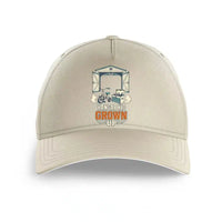 Thumbnail for Hangar Kid Grown Up design on beige printed hat