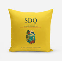 Thumbnail for Las Americas International Airport (SDQ) design on yellow pillow